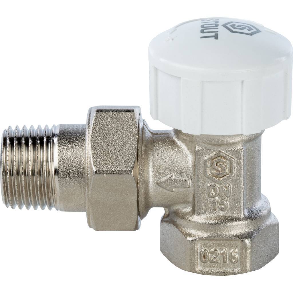 Клапан термостатический STOUT угловой 1/2. Фото 1