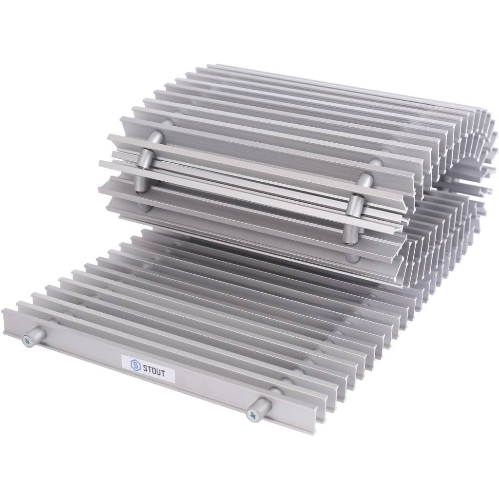 Конвектор внутрипольный STOUT SCN 80.240.2400 (Решётка роликовая). Фото 9