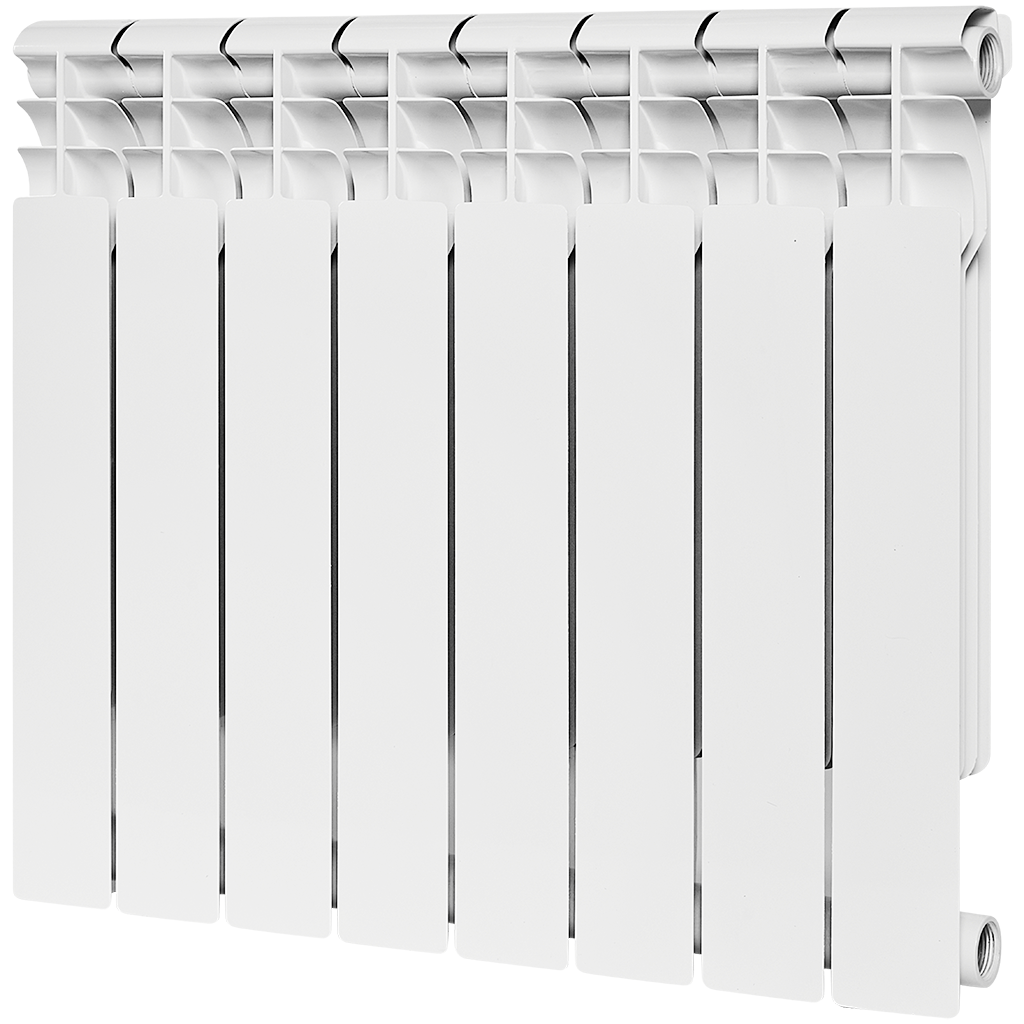 Радиатор биметаллический ROMMER Profi BM 500 8 секции боковое подключение (BI500-80-80-150) (RAL9016)