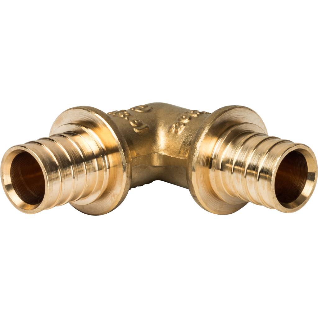 Угольник STOUT 90° 20 для труб из сшитого полиэтилена аксиальный. Фото 0