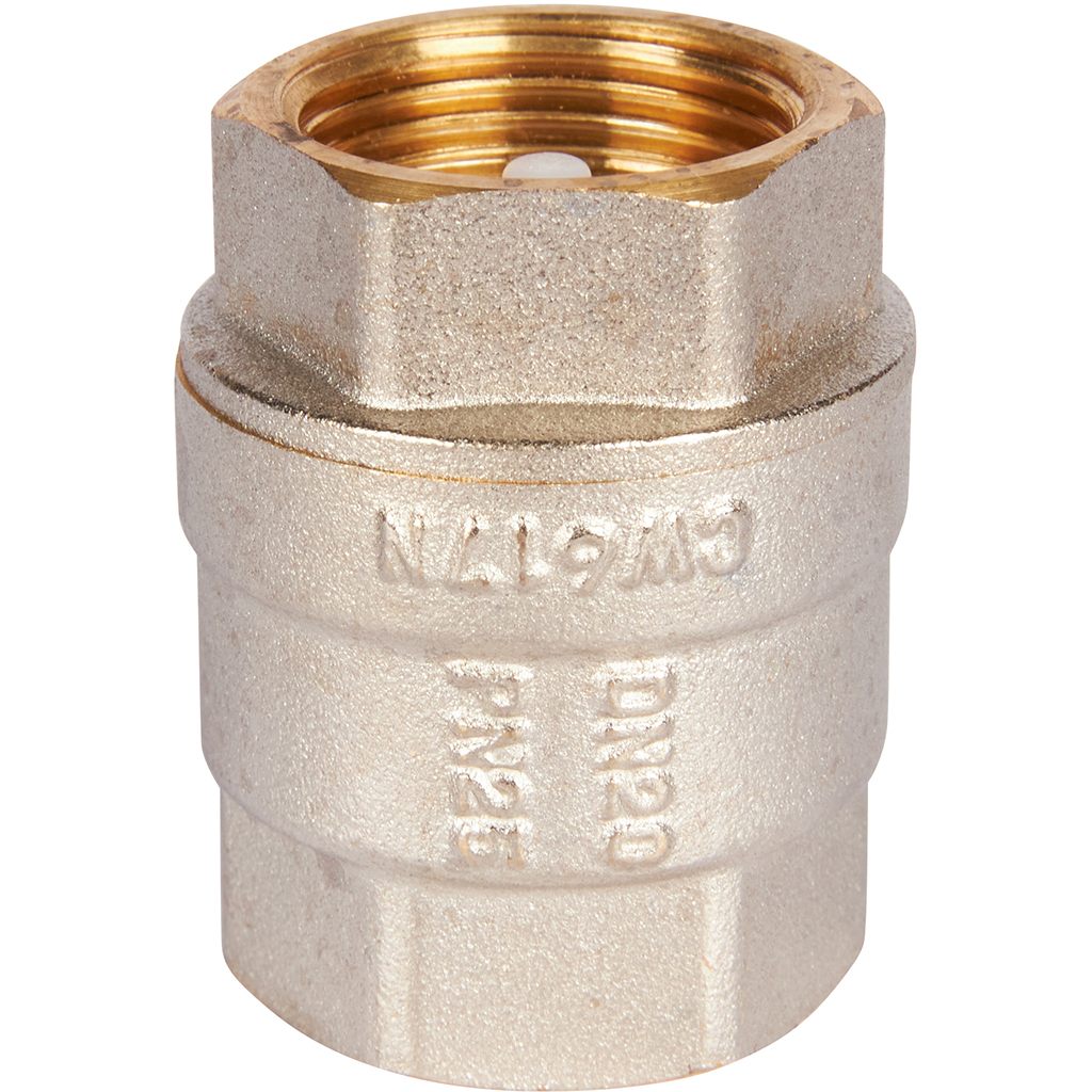 Клапан обратный пружинный муфтовый с пластиковым седлом ROMMER 3/4