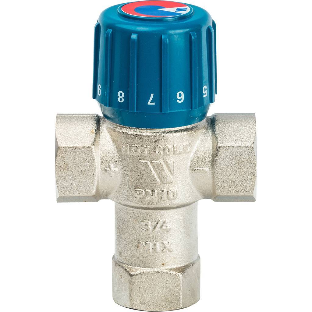 Термостатический смеситель Watts 3/4'' BH AQUAMIX (25-50*C). Фото 1
