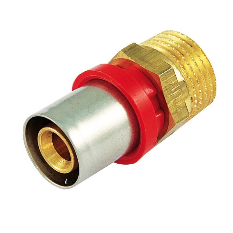 Муфта TIEMME с наружной резьбой 16x1/2 для металлопластиковых труб прессовой