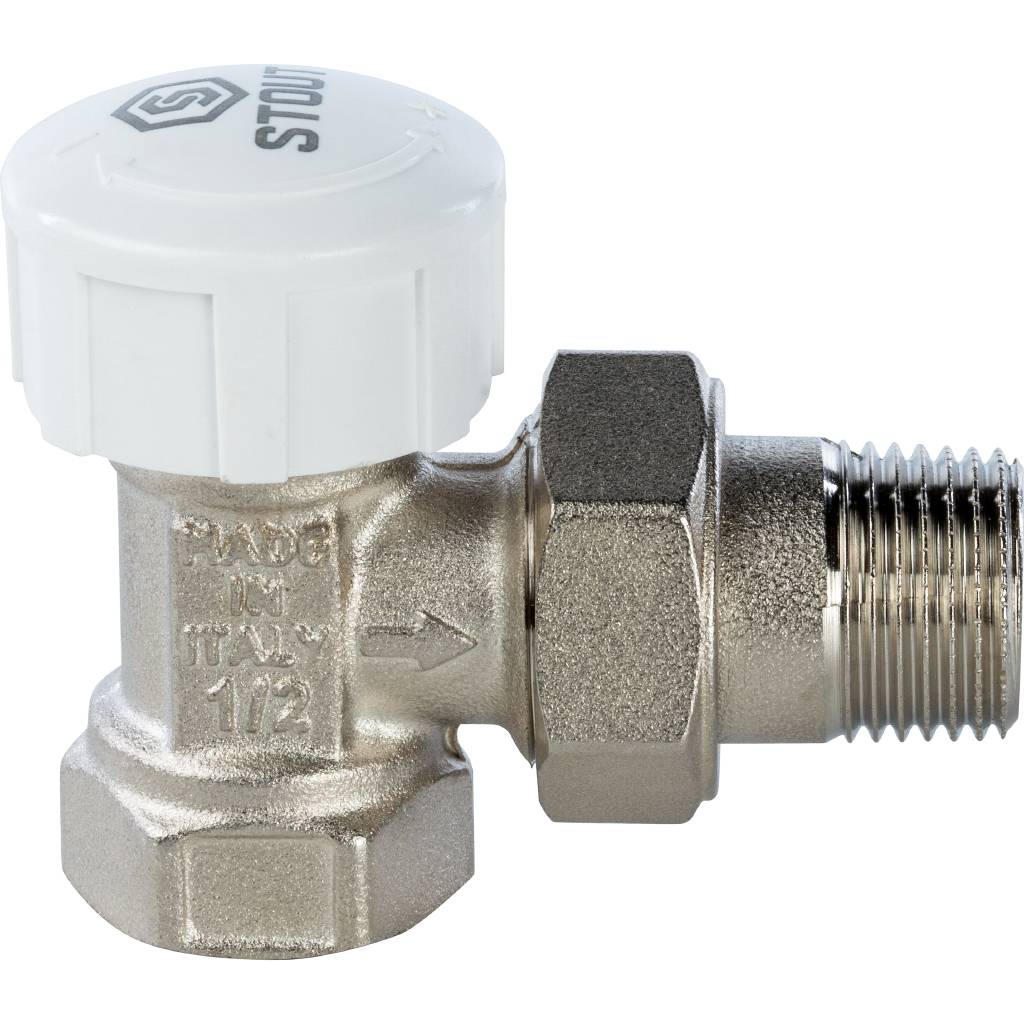 Клапан термостатический STOUT угловой 1/2. Фото 2