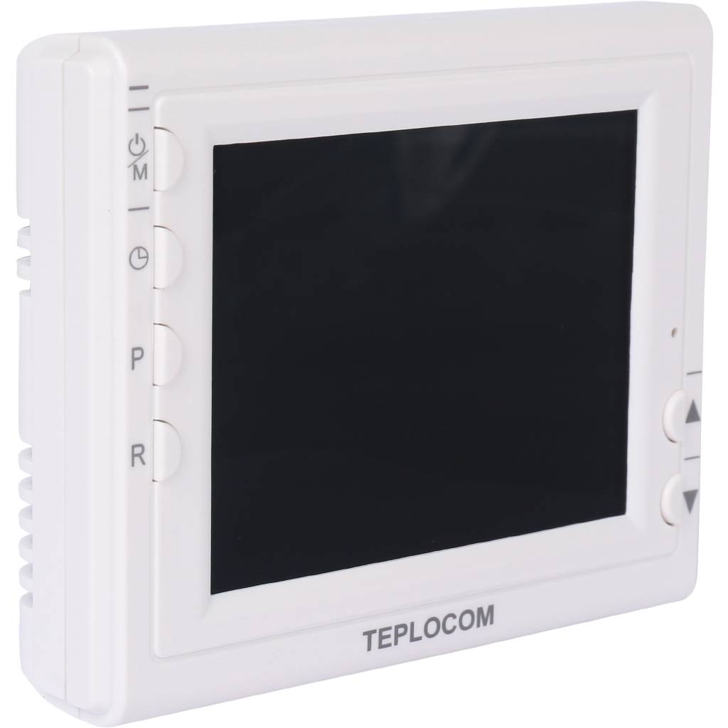 Термостат комнатный Teplocom TS-Prog-2AA/8A, проводной, прогр., реле 250В, 8А. Фото 1