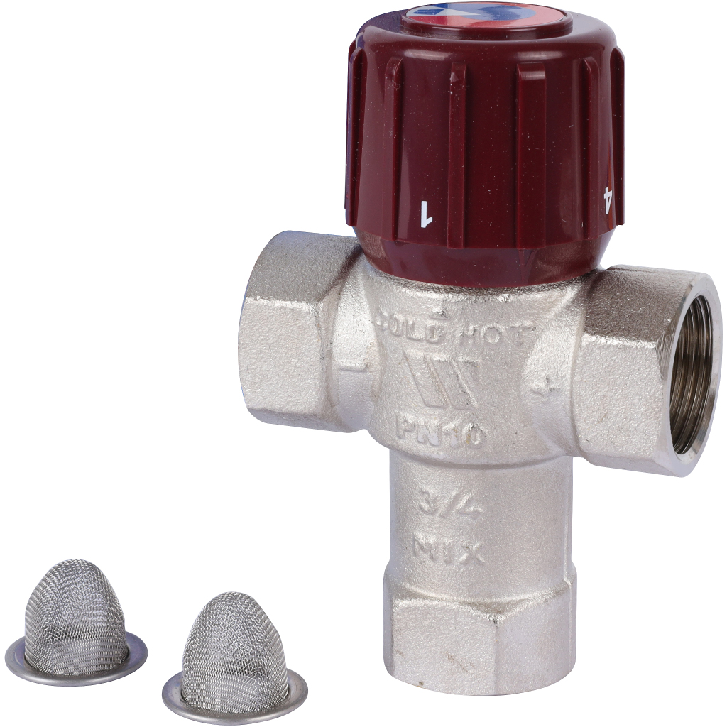 Термостатический смесительный клапан Watts AM6110C34 3/4 AQUAMIX 32-50C. Фото 6