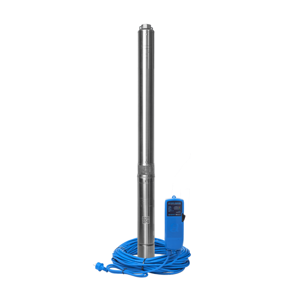 Насос скважинный с плавным пуском AQUARIO ASP1E-75-75(P) (встр.конд., каб.50м)