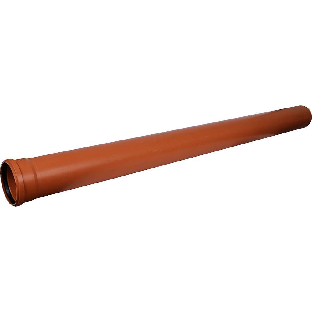 Sinikon НПВХ Труба для нар. канализации D 160 x 4,0 SN4 (Длина: 1000 мм)