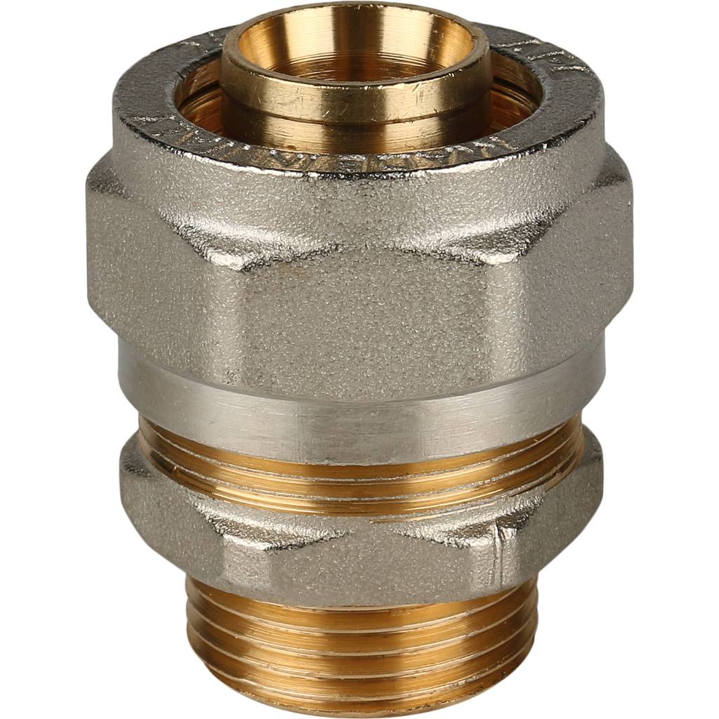 Переходник STOUT с наружной резьбой 3/4 х26 для металлопластиковых труб винтовой