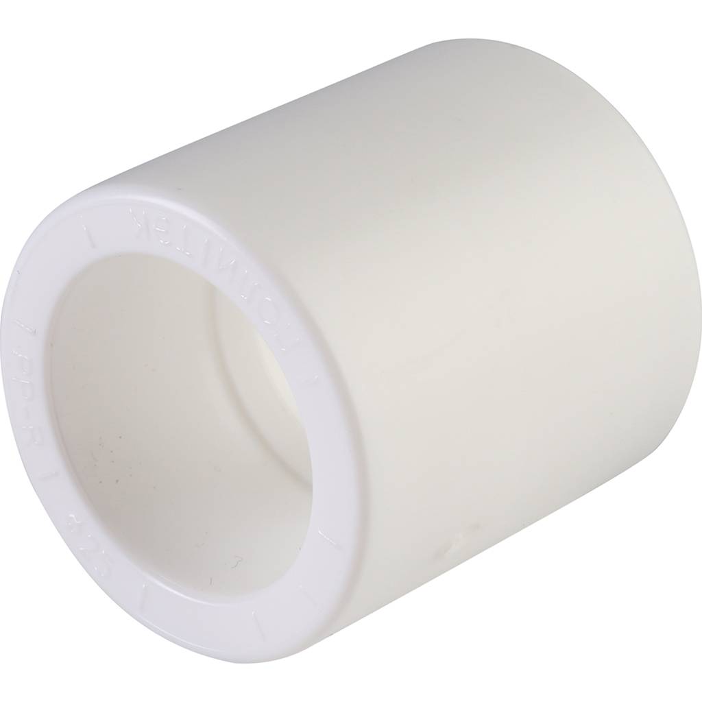 Муфта для полипропиленовых труб под сварку (цвет белый) Политэк d=25