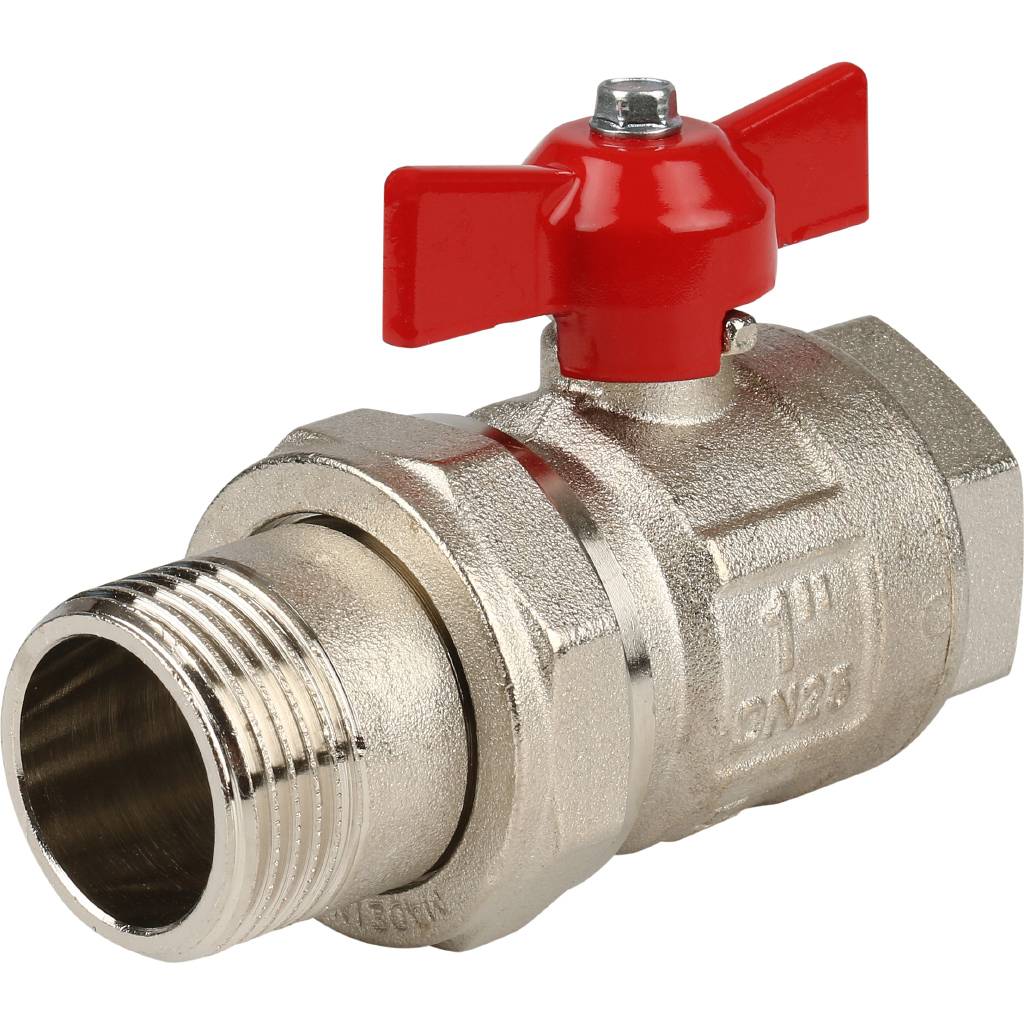 Кран шаровой полнопроходной Itap IDEAL 098 (бабочка, американка, 1 )