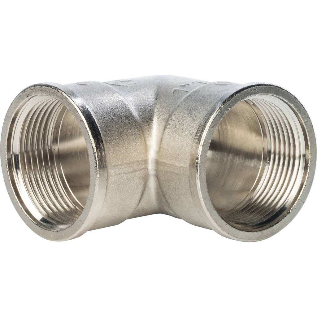 Угольник STOUT ВВ никелированный 1 1/4. Фото 0