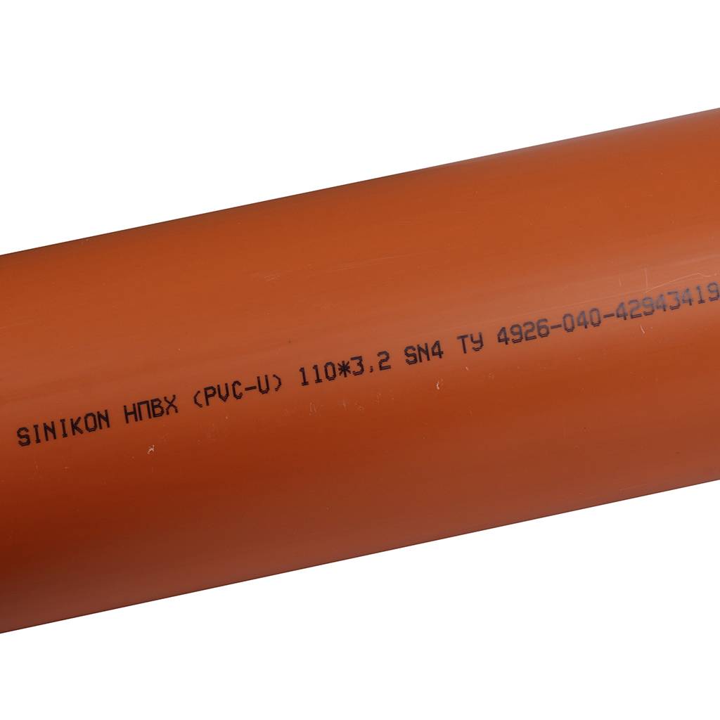 Sinikon НПВХ Труба для нар. канализации D 110 x 3,2 SN4 (Длина: 2000 мм). Фото 6