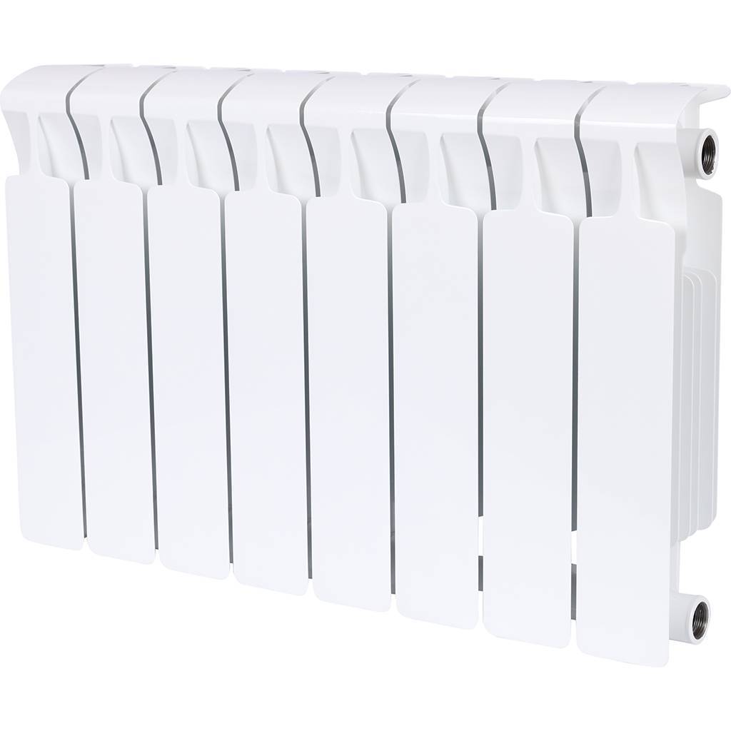 Радиатор биметаллический RIFAR MONOLIT 350 8 секций боковое подключение (белый RAL 9016)