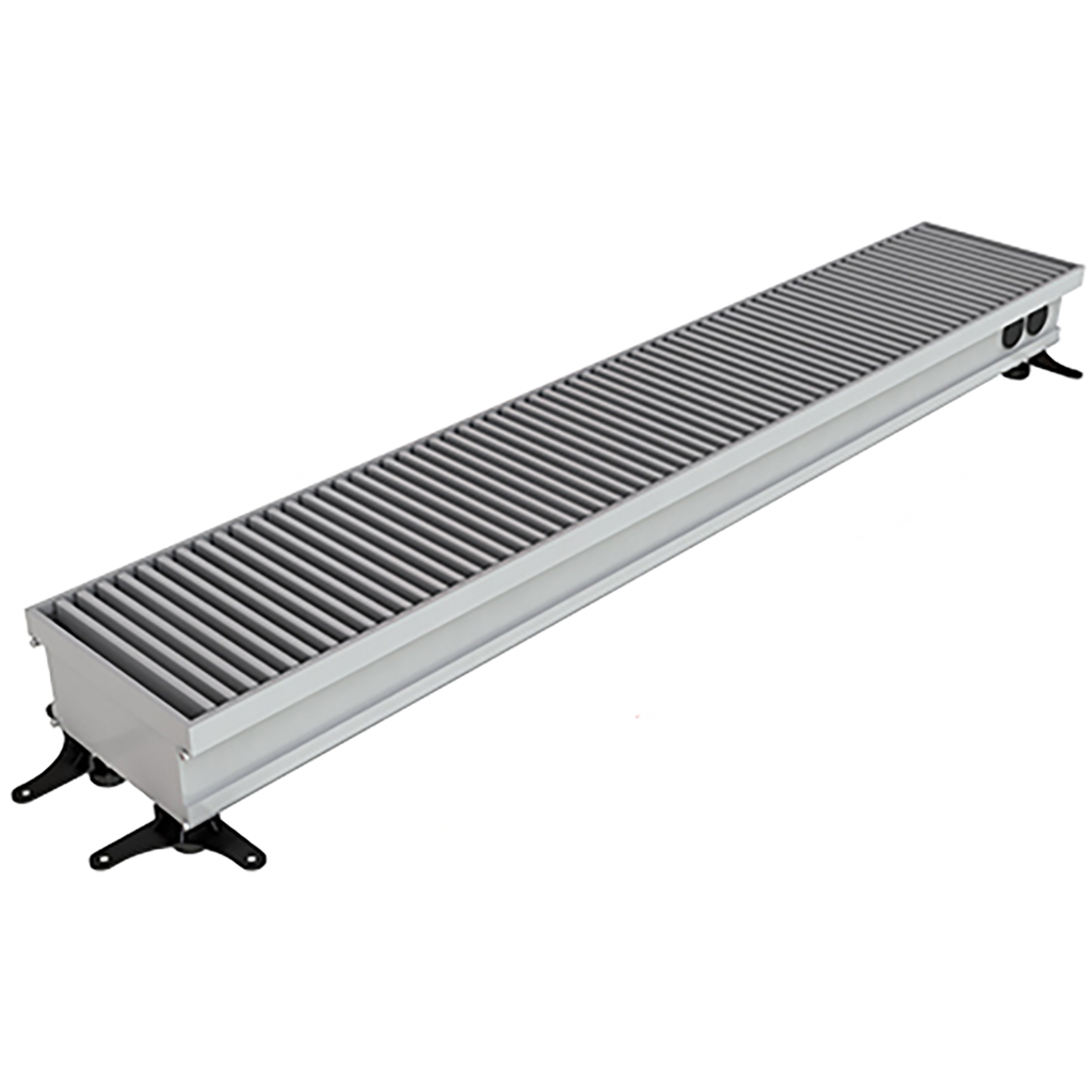 Конвектор внутрипольный Askon КВП 120/250/2800 (решётка анодированная в натуральный алюминий). Фото 0