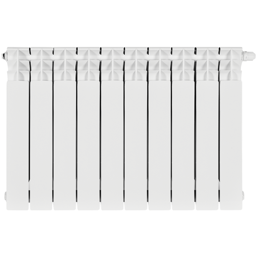 Радиатор биметаллический STOUT TITAN VENTIL 500 10 секций нижнее правое подключение