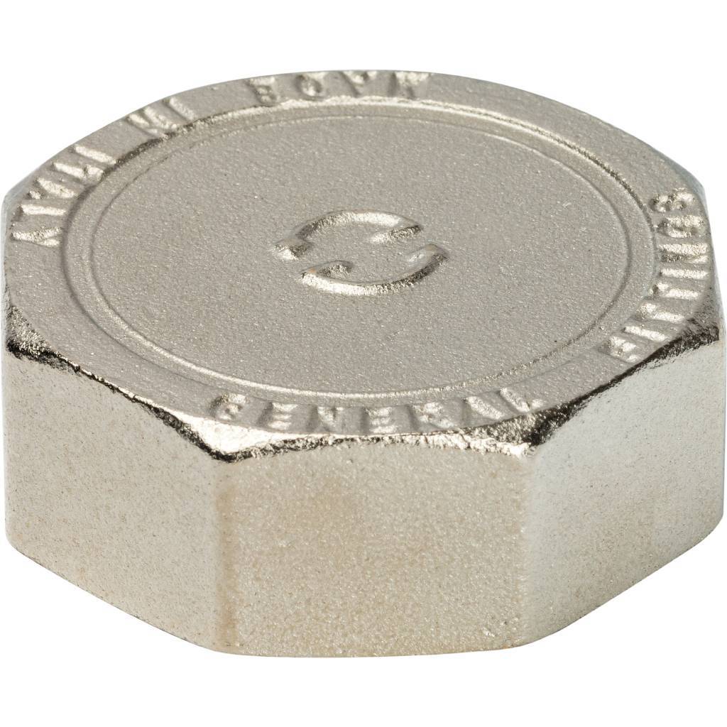 Заглушка STOUT ВР никелированная 1 1/2