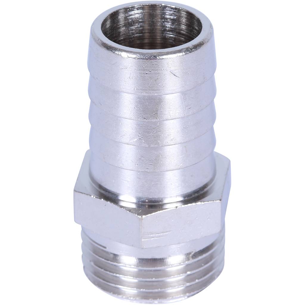 Штуцер STOUT НР никелированный 1/2 x18. Фото 1