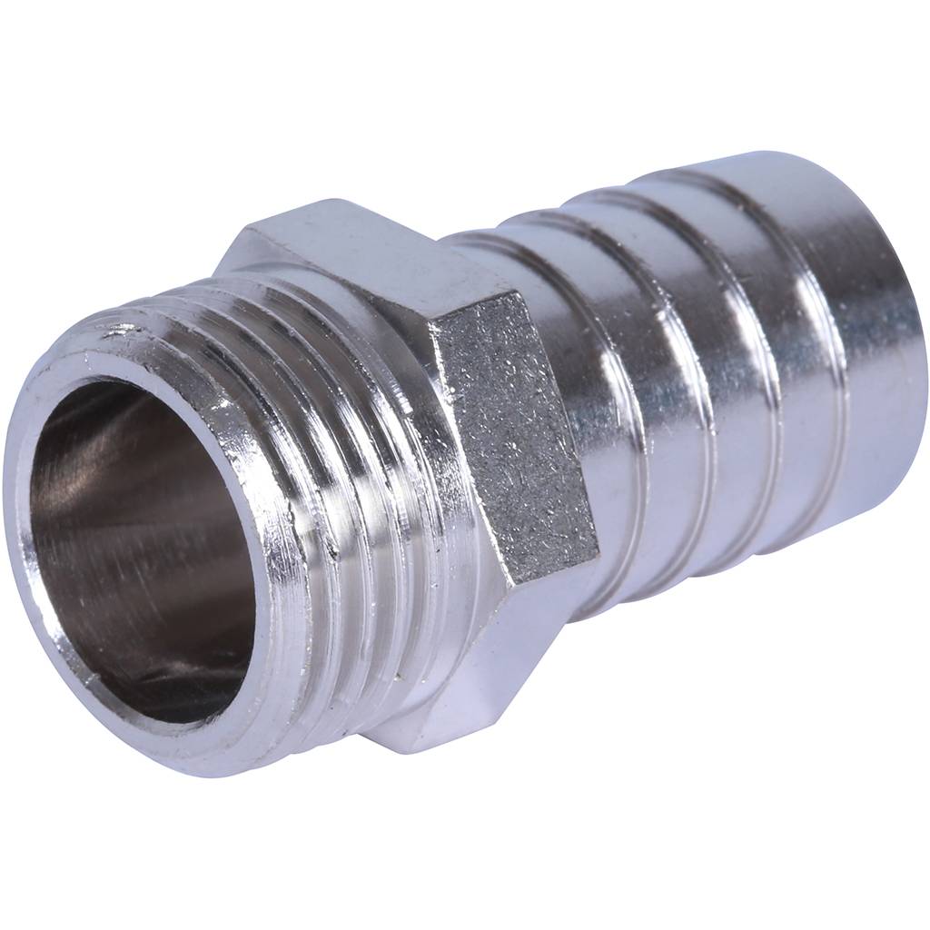 Штуцер STOUT НР никелированный 1/2 x18. Фото 2