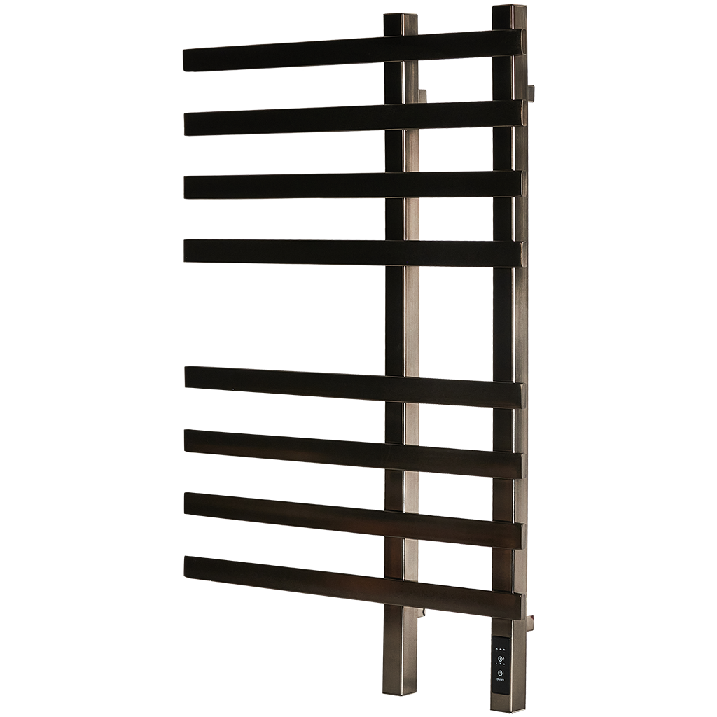 Полотенцесушитель STOUT электрический  SOUL quadro 80*50 Оружейная сталь. Фото 1
