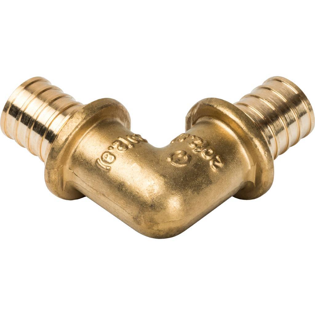 Угольник STOUT 90° 20 для труб из сшитого полиэтилена аксиальный. Фото 2