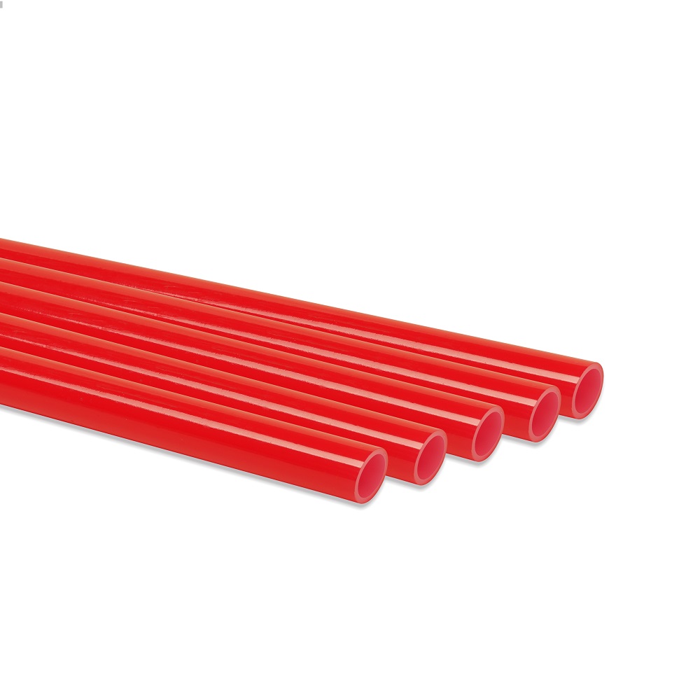 Труба ROMMER PEX из сшитого полиэтилена с кислородным слоем, красная, 20х2,0 (бухта 100 метров). Фото 0