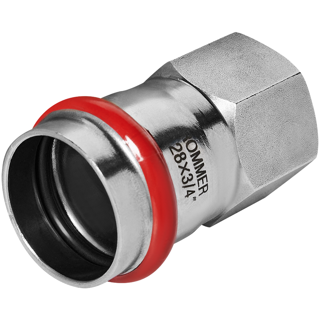 Переходник ROMMER ВПр-ВР 28х3/4 из нержавеющей стали прессовой