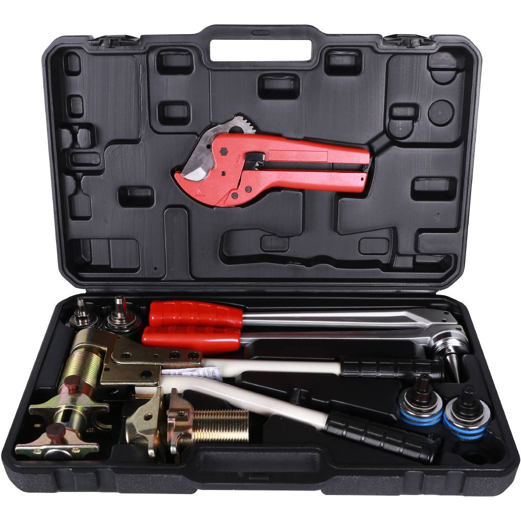 PexTool(PEXbox) Универсальный комплект механического инструмента (4 насадки: 16х2.2 и 20х2.8 для труб PEХ, 16.2х2.6 и 20х2.9 для стабильной трубы)