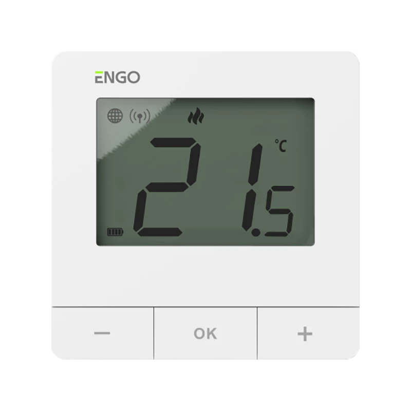 Умный Терморегулятор ENGO Controls ZigBee/868 МГц, 2хАА, белый. Фото 0