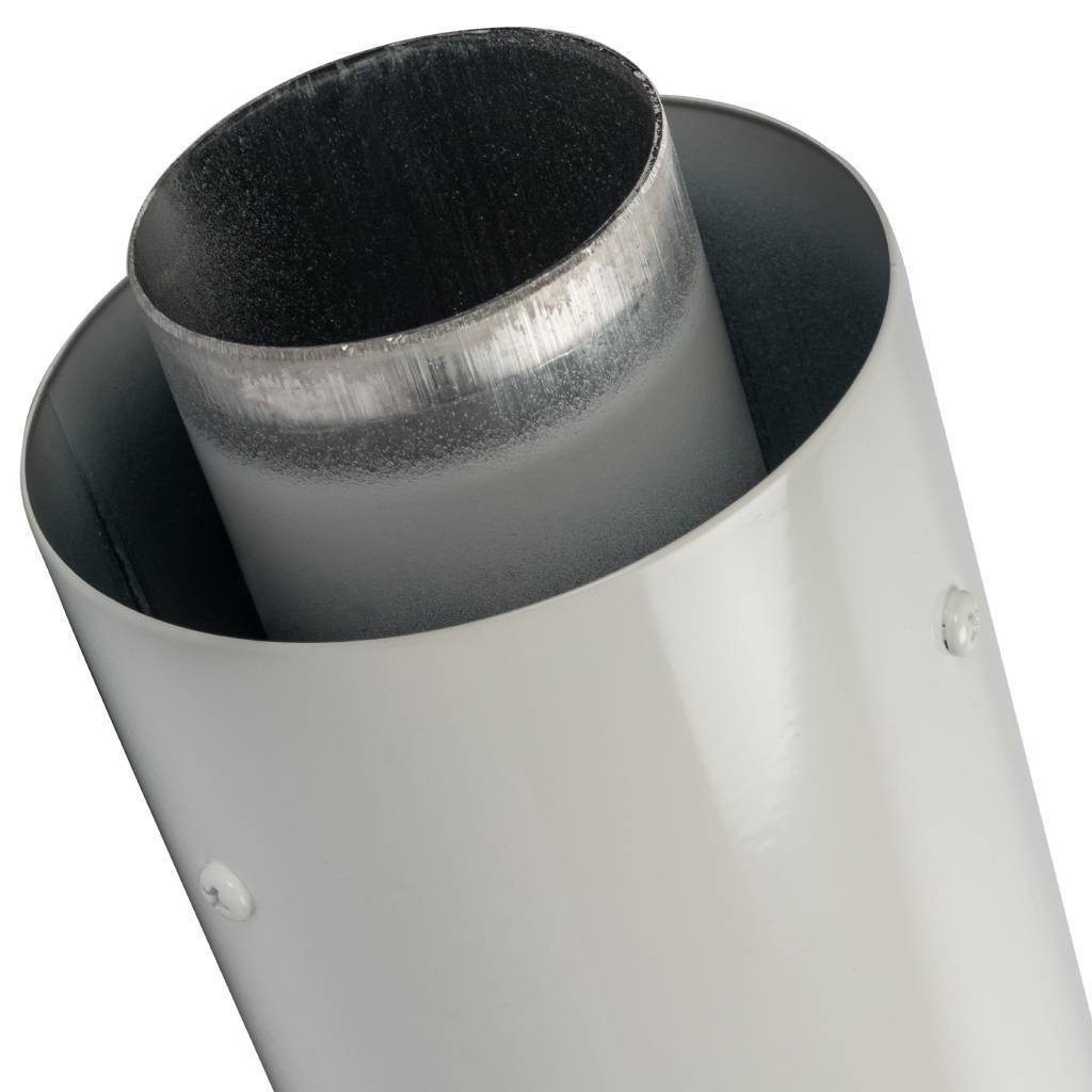 Конечный участок STOUT DN60/100 1000 мм для горизонтального прохода через стену с антиобмерз.оголовком. Фото 3