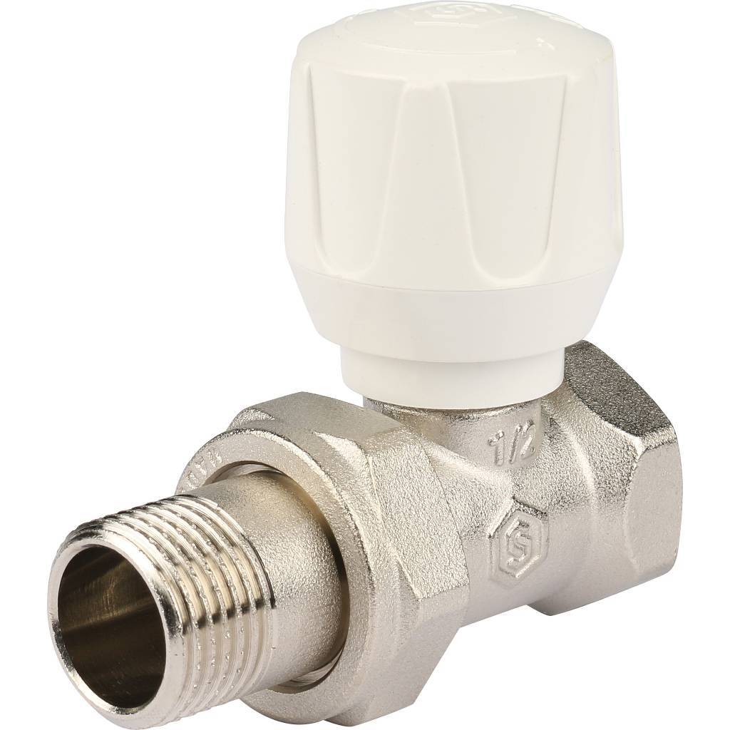 Клапан ручной терморегулирующий STOUT SVR прямой 1/2. Фото 0