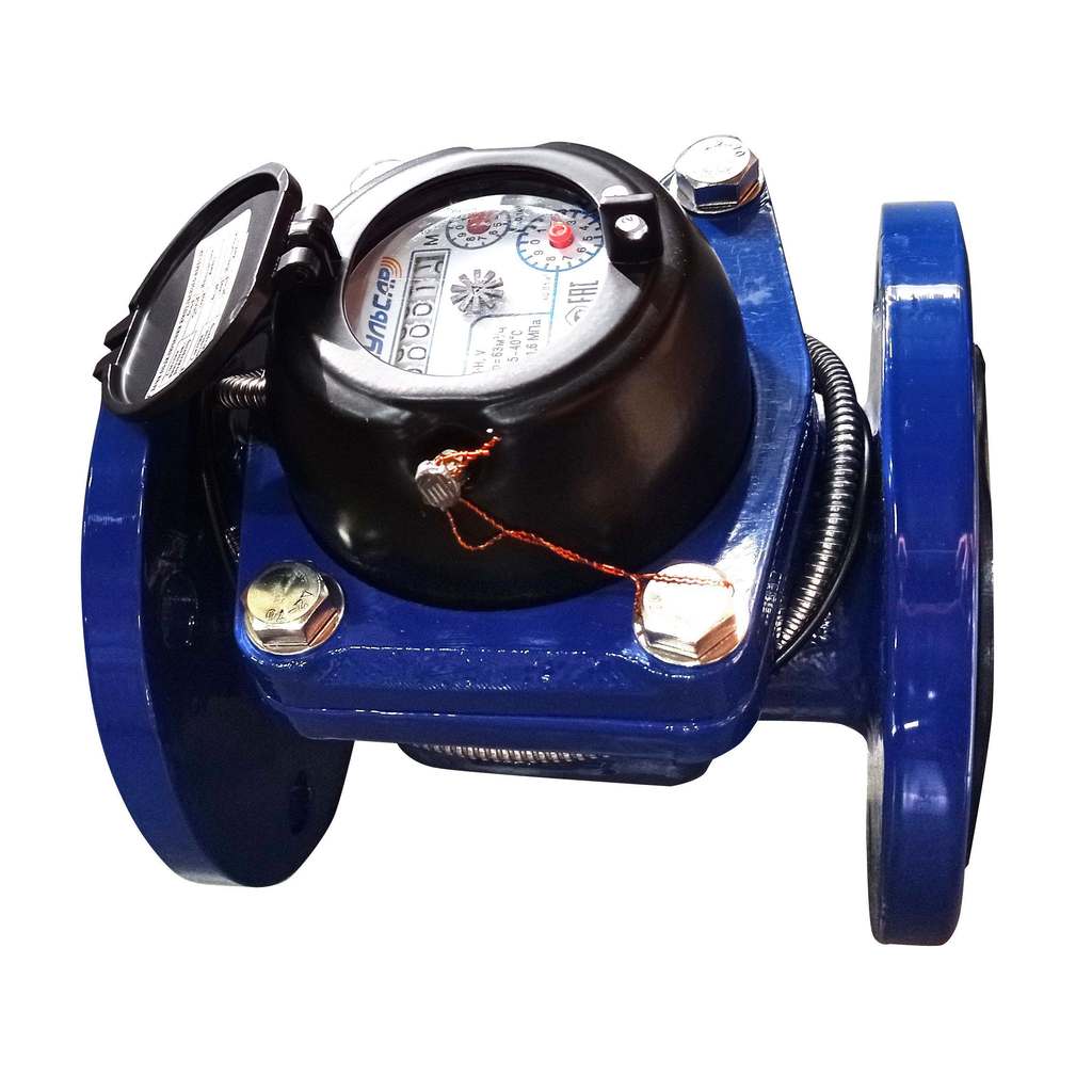 Счётчик х/в турбинный Сантехкомплект Пульсар Т Ду 80 Ру16 40С L=225мм фл импульсный 63 м3/ч