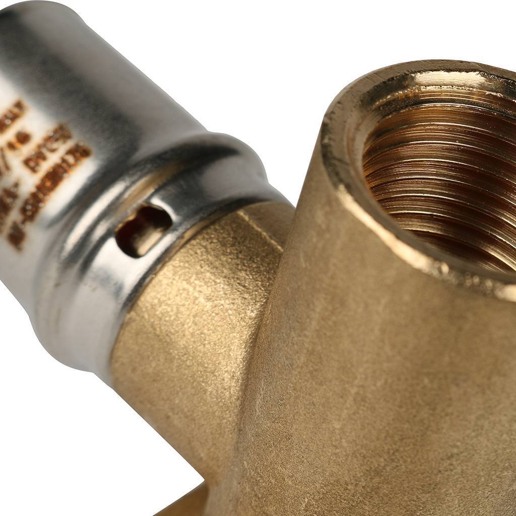 Угольник STOUT настенный с креплением удлинённый 1/2 х20 для металлопластиковых труб прессовой. Фото 5