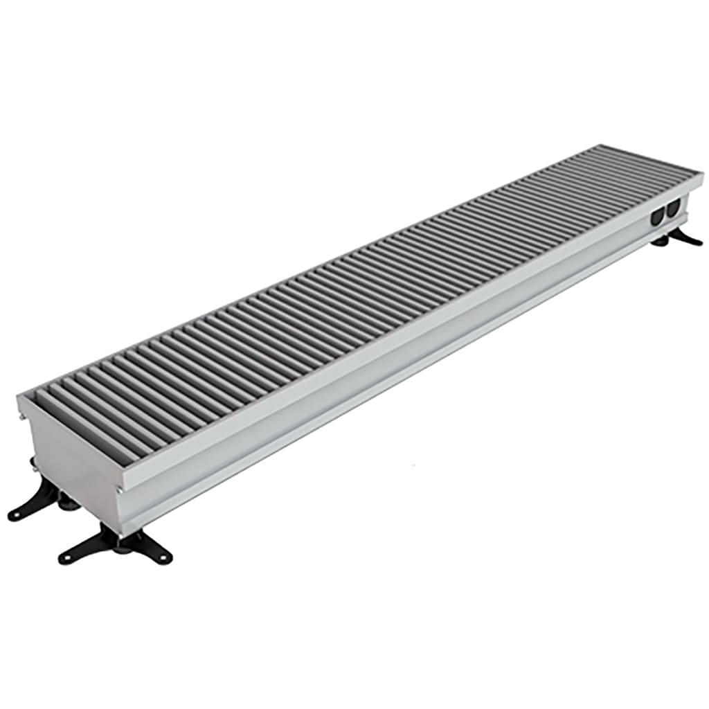 Конвектор внутрипольный Askon КВП 120/300/4500 (решётка анодированная в натуральный алюминий). Фото 0