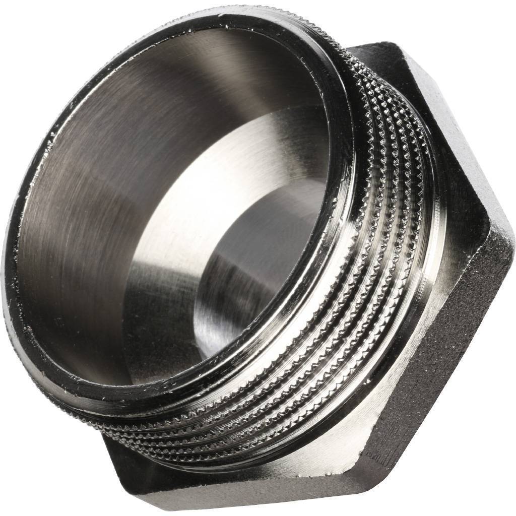 Ниппель НН STOUT переходной никелированный 1 1/2X1. Фото 4