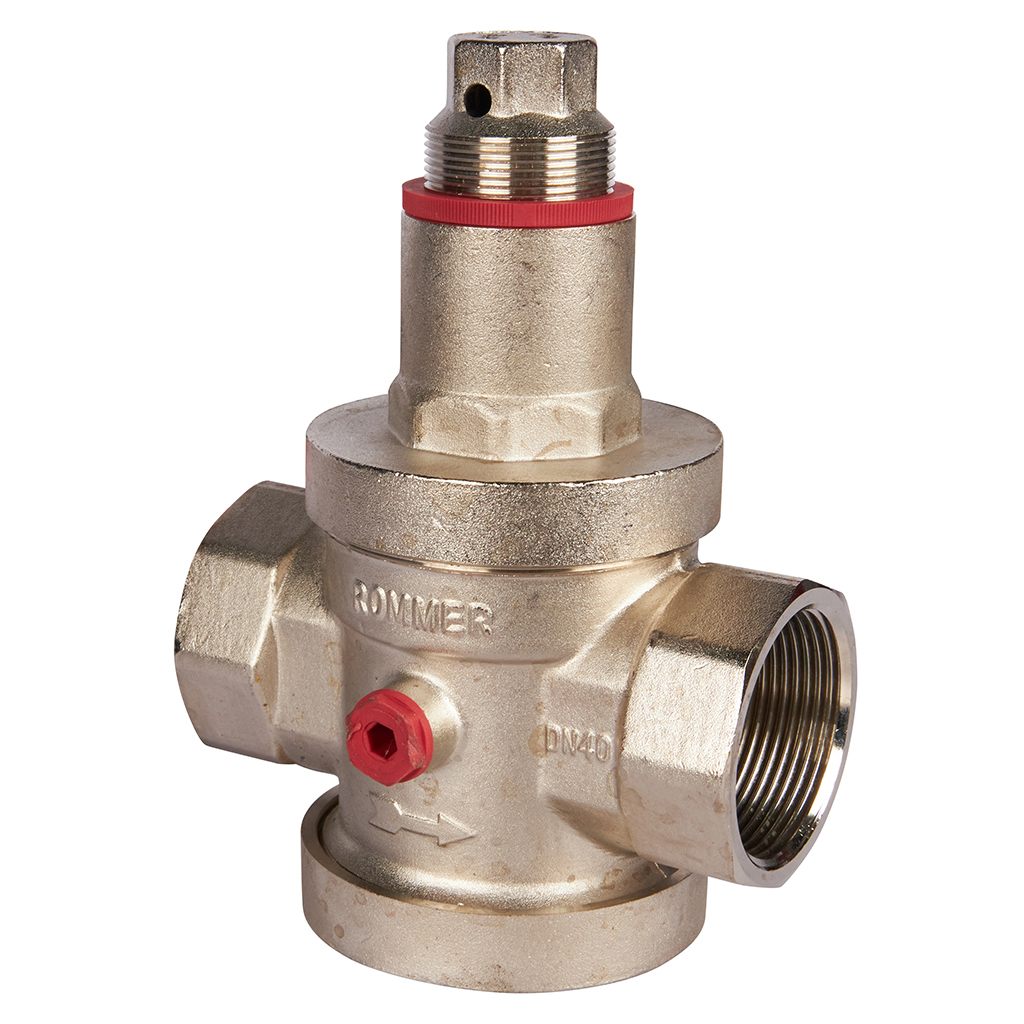 Редуктор давления ROMMER PN25 вн/вн 1 1/2  с выходом под манометр
