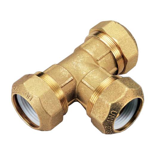 Тройник TIEMME 20х20х20 для труб ПНД винтовой