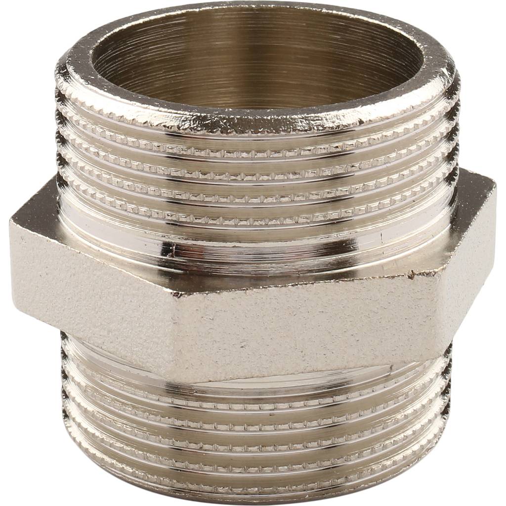 Ниппель HH TIEMME никелированный 1 1/4х1 1/4 для стальных труб резьбовой