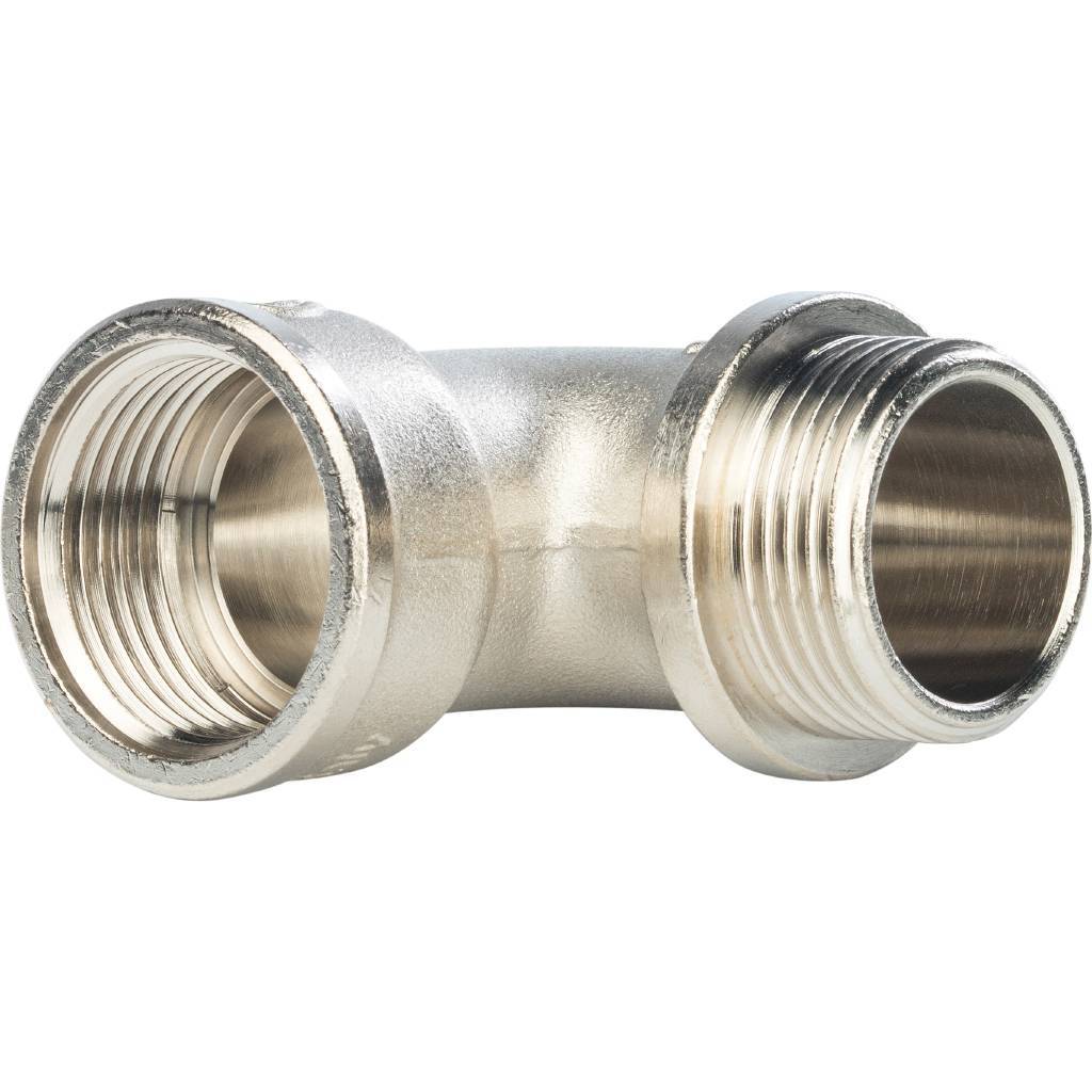 Угольник никелированный STOUT НВ 1  с упором