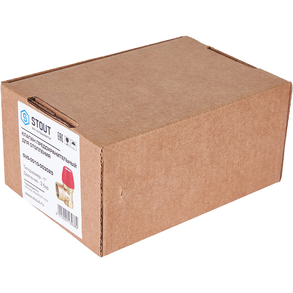 Клапан предохранительный для отопления STOUT 30 x 1 (477.332). Фото 8