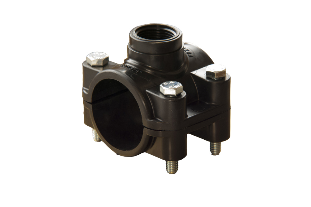 3000040012 Политэк Седелка с внутренней резьбой для ПНД труб (крепление - болт) 40 - 1/2 ТПК-АКВА