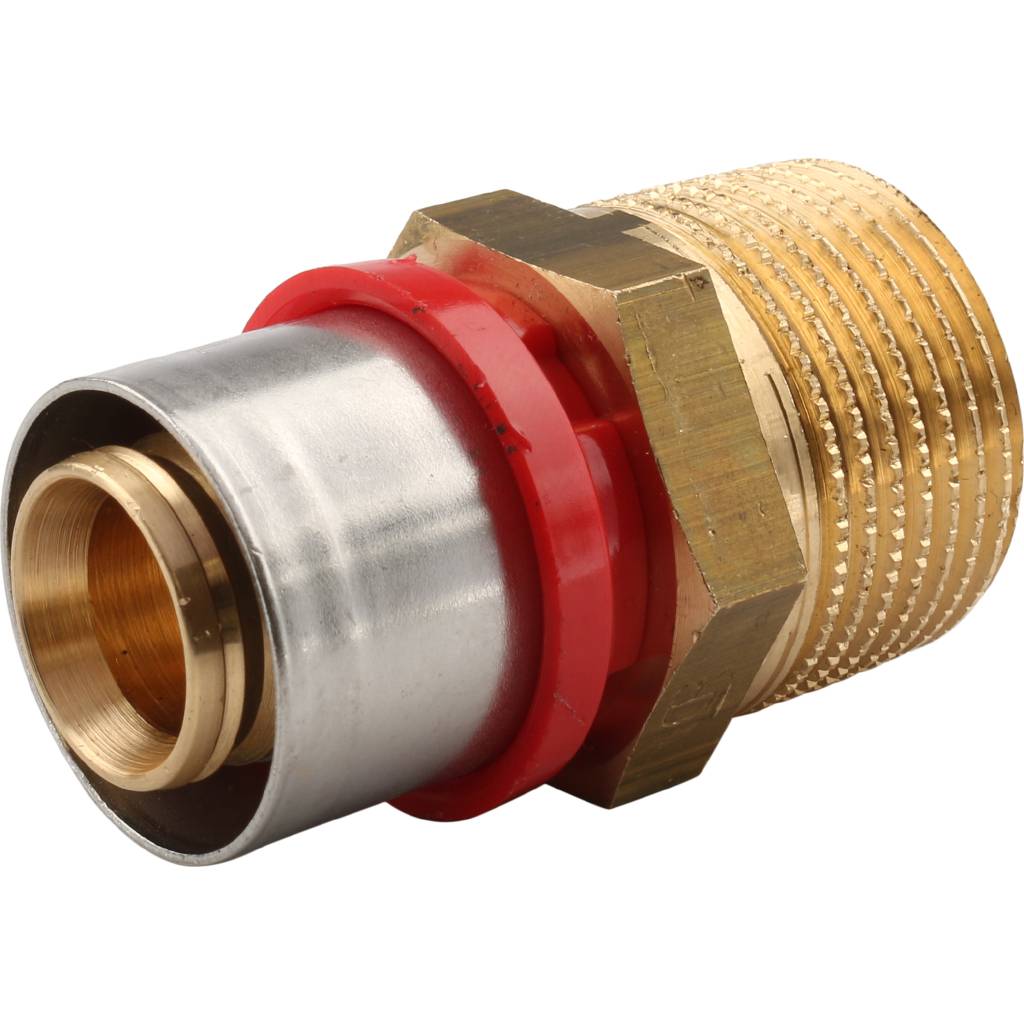 Муфта TIEMME с наружной резьбой 26x1 для металлопластиковых труб прессовой