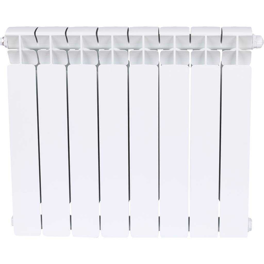 Радиатор биметаллический RIFAR BASE VENTIL 500 BVR 7 секций нижнее правое подключение (белый RAL 9016). Фото 1