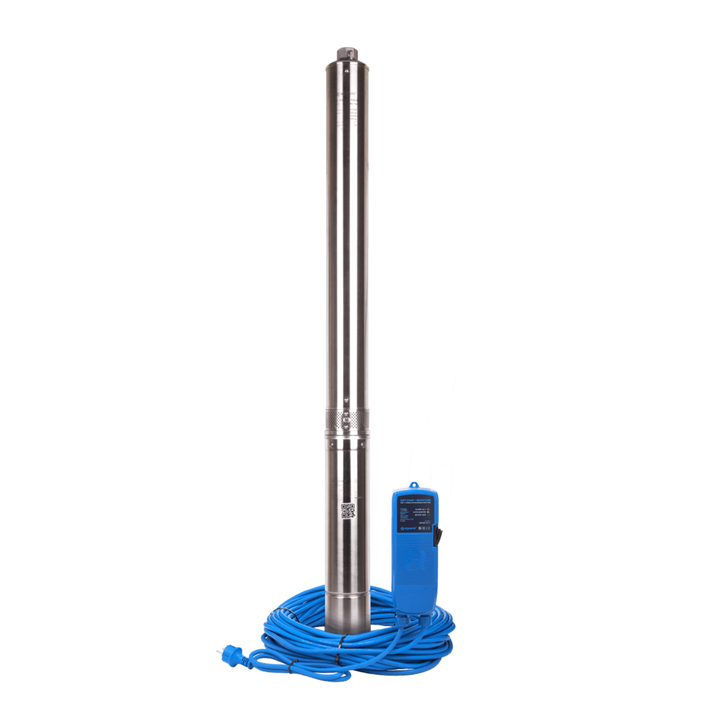 Насос скважинный с плавным пуском AQUARIO (встр.конд, каб.80м) ASP1,8E-80-90(P)