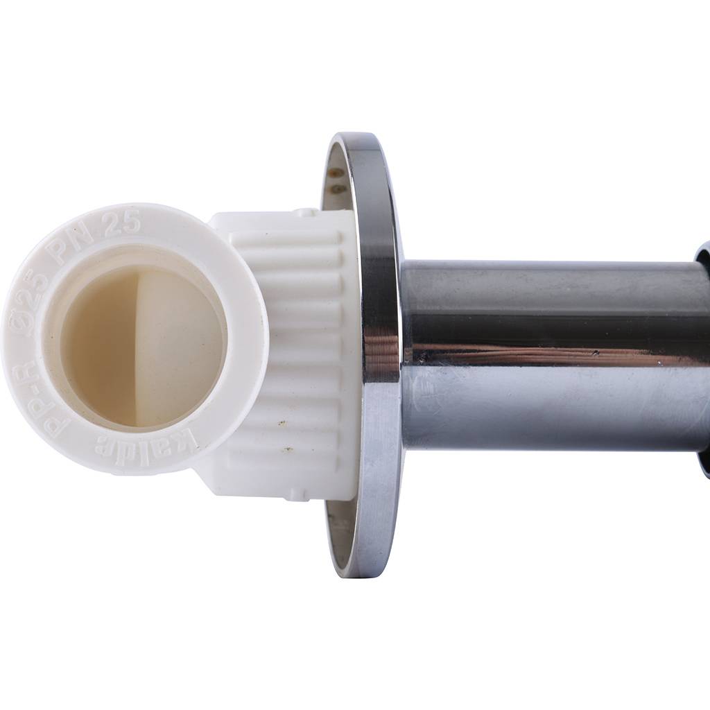 Вентиль Kalde c хромированной ручкой трилистник d=25. Фото 3