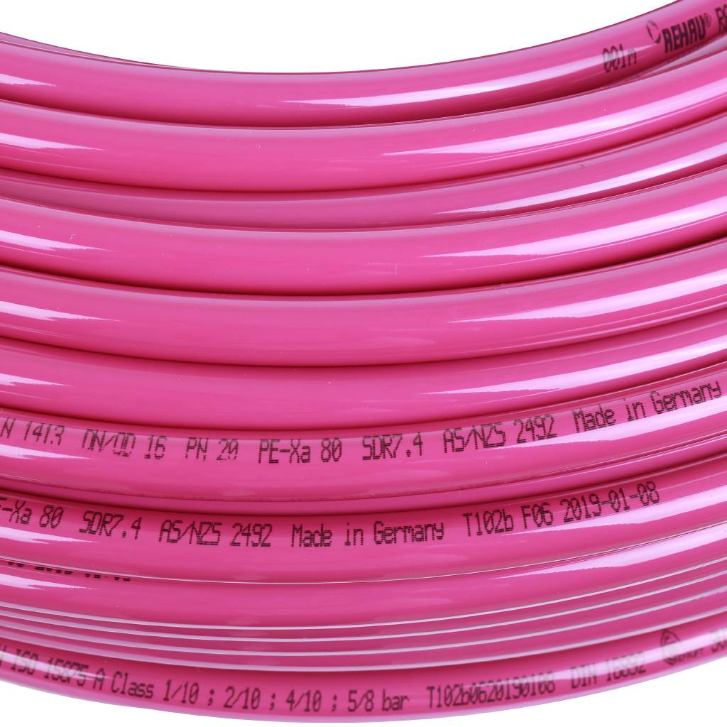 РЕХАУ RAUTITAN PEX pink труба отопительная 16х2,2 мм, бухта 120 м из сшитого полиэтилена. Фото 4