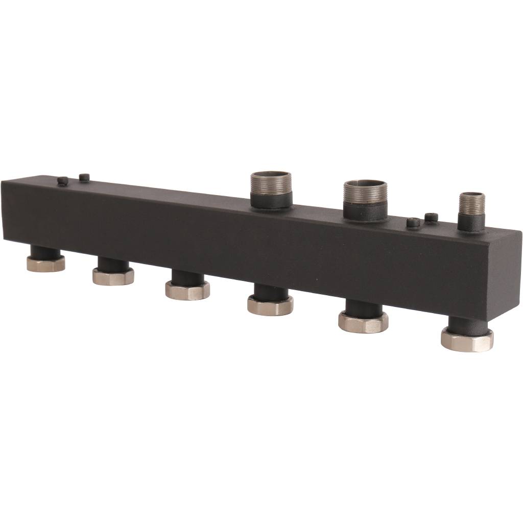 Стальной распределительный коллектор ROMMER RDG-0017 3 отопительных контура 1 1/2 RDG-0017-004003