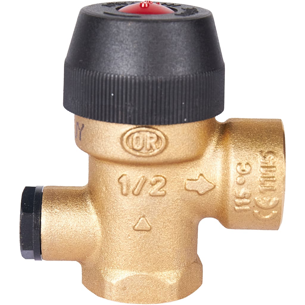 Клапан предохранительный для отопления STOUT 3 бар 1/2 x1/2х1/4 (488.130). Фото 3