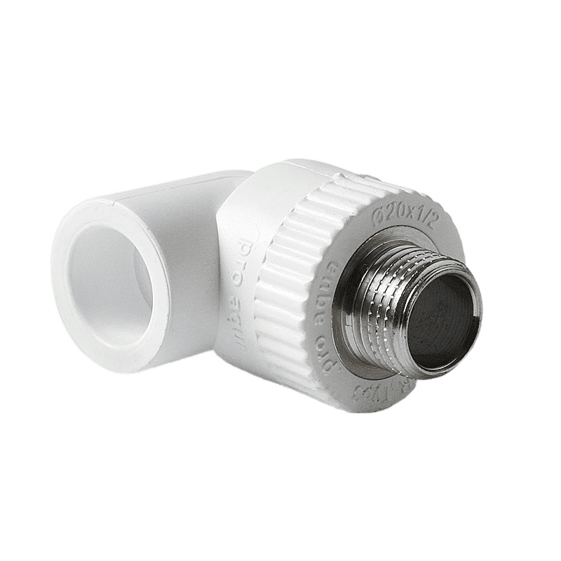 Угольник комбинированный Pro Aqua d=25-1/2 PP-R НР Белый. Фото 0