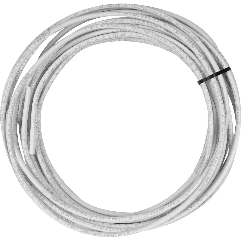Труба STOUT PEX/al/PEX 16х2,0 (неполная бухта 20-39 метров). Фото 1
